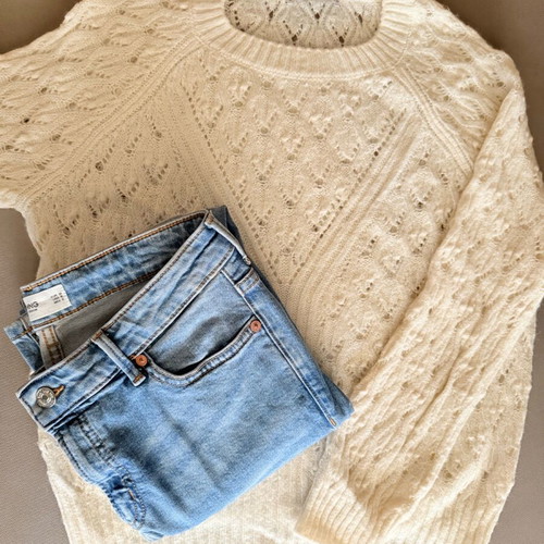 Mango women's set like new, size S, white and blue