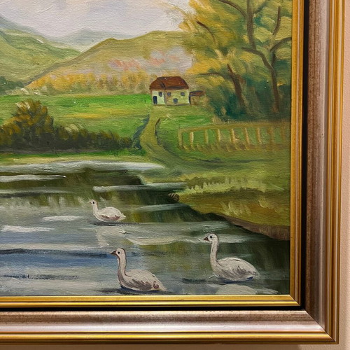 Artistic Landscape Lake and Nature like new