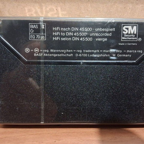 BASF Chromdioxid Super II 60 Audio Cassette sealed, new