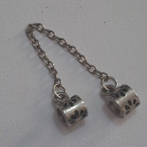Security chain used, decorative for bracelet, silver color