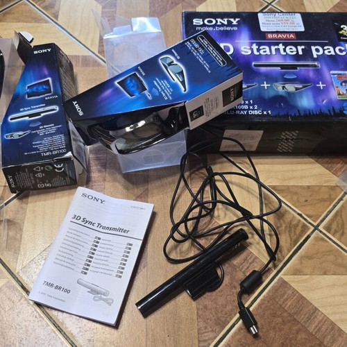 Sony BRAVIA 3D Starter Pack used with Transmitter TMR-BR100 and 2 Glasses TDG-BR100B