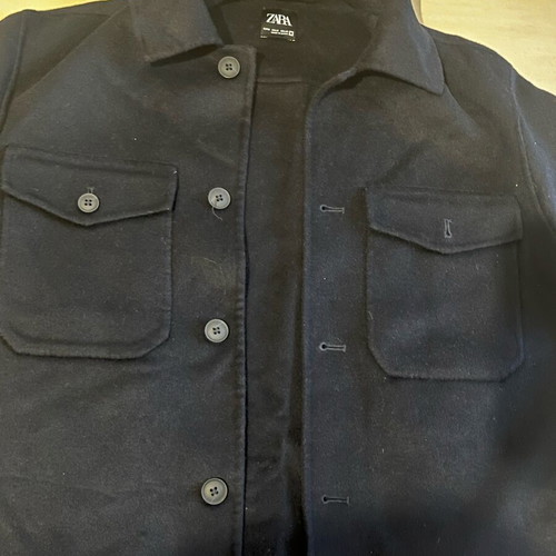 Zara men's coat like new, dark blue, size M