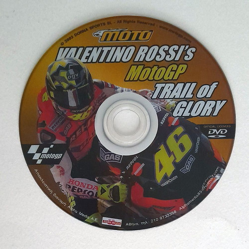 Valentino Rossi Trail Of Glory DVD used with Greek subtitles