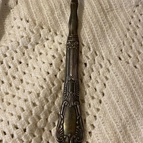 Russian spoons used, pack of 5, alpaca
