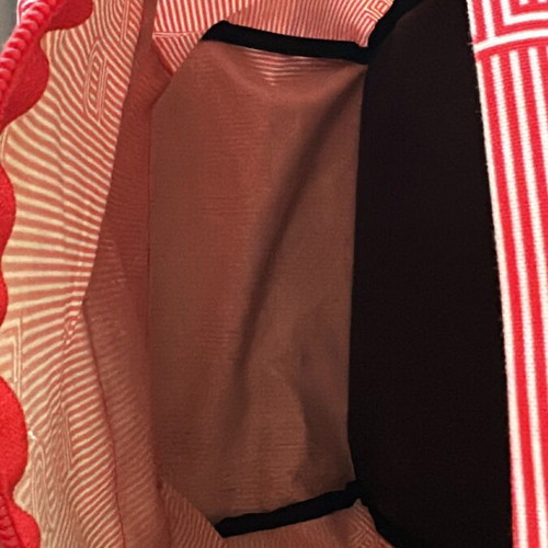Eastpak striped red white backpack used