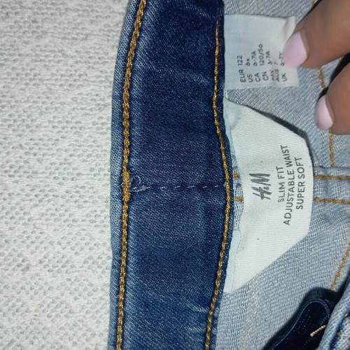 Children's jeans set used, 3 pieces, size 6-7 years, H&M