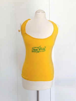 Yellow Feel Good Racerback sleeveless top size S used