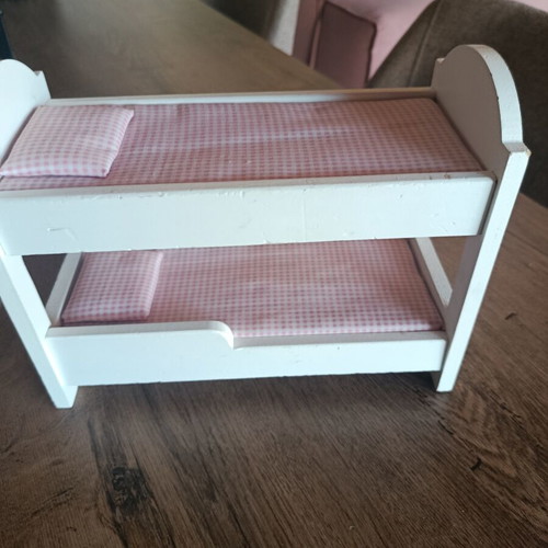 Wooden bunk bed for dollhouse like new