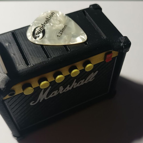 String Pick Holder new, miniature vintage Marshall amplifier design