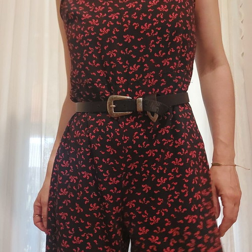 Regalinas jumpsuit like new, sizes M/L, black and red