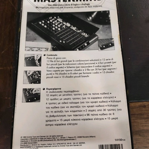 Mastermind Parker board game used