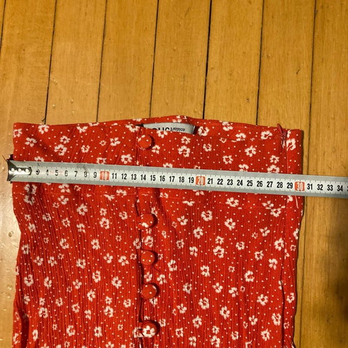 Anel bodysuit and red maxi skirt set S like new