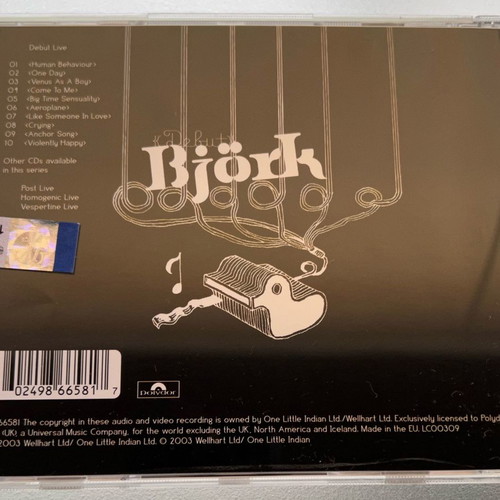 Bjork Debut live CD used, electronic music