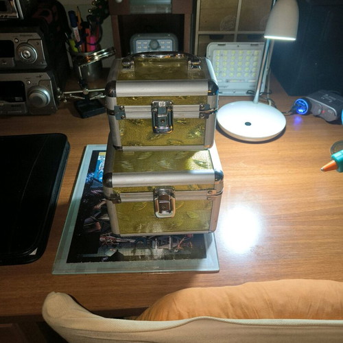 Storage boxes set of 2 like new, for jewelry or anything