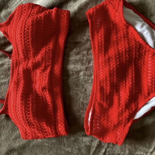Red swimsuit like new, size M