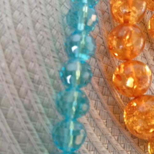 Jewelry set color-blocking Y2K style, like new