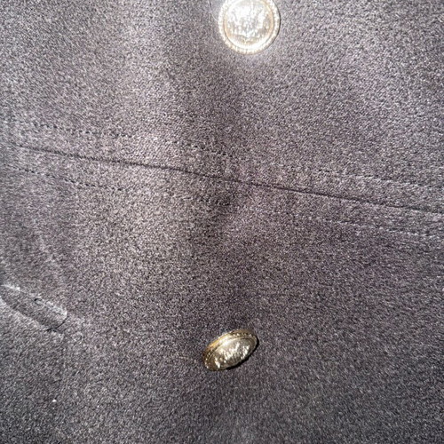Black military style coat like new, elegant and warm