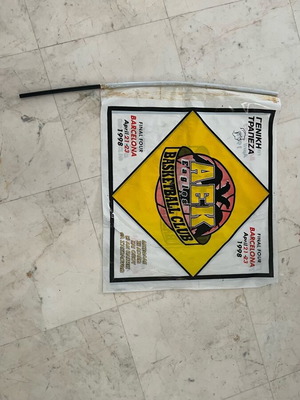 AEK basketball flag Final Four 1998 used in good condition