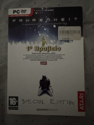 Fahrenheit PC special edition game like new