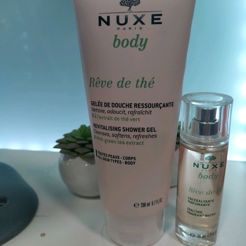 Nuxe Reve de thé shower gel and perfume set new