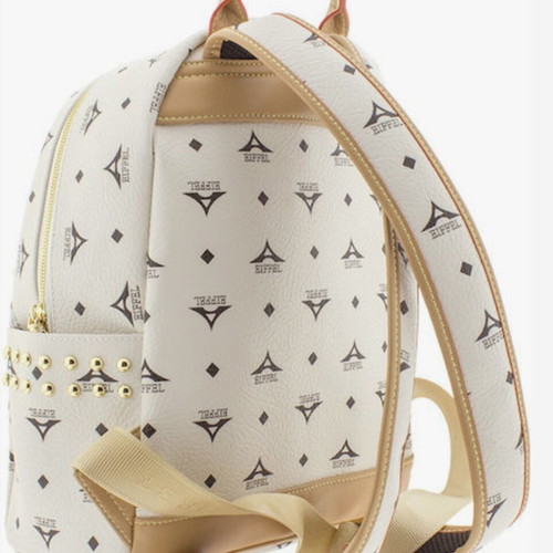 La tour Eiffel beige women's backpack like new