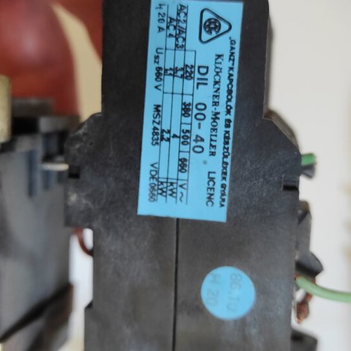Electrical parts used from elevator control panel