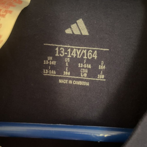Adidas kids t-shirt size 13-14, like new, blue