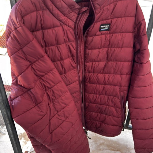 Emerson women's teen puffy jacket like new, burgundy, size M/L