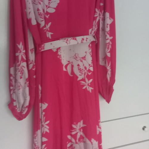 Dress Access new, fuchsia with white, size large