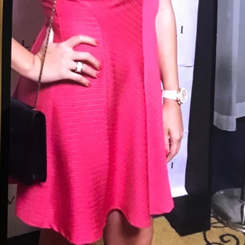 Miss Selfridge L fuchsia dress.
