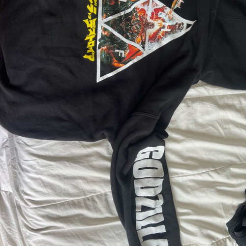 HUF hoody like new, black, size L