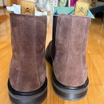 Hackett suede Chelsea boots size 41 new dark brown