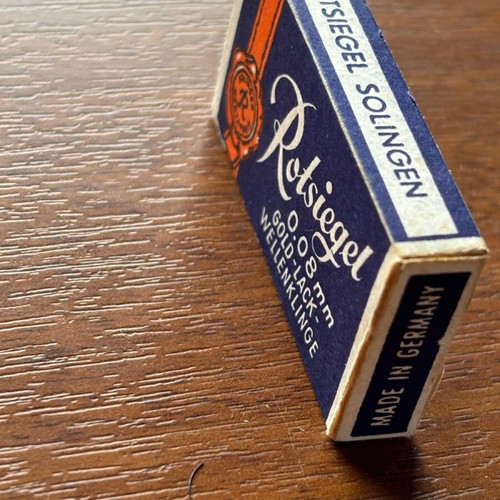 Rotsiegel Solingen vintage razor blades like new, pack of 9