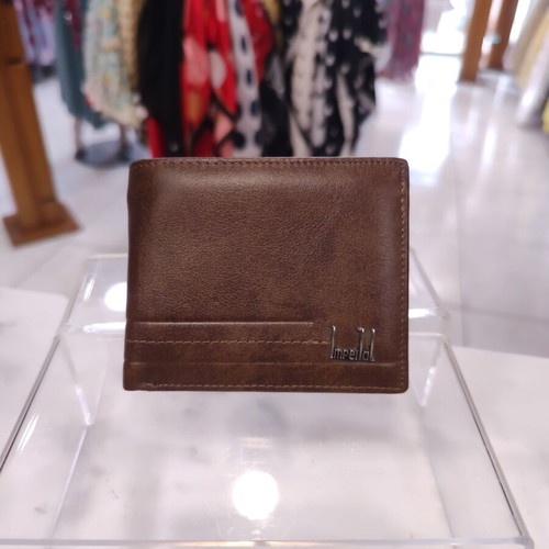 Imperial Full‑Capacity Vintage Organizer men's wallet brown new leather
