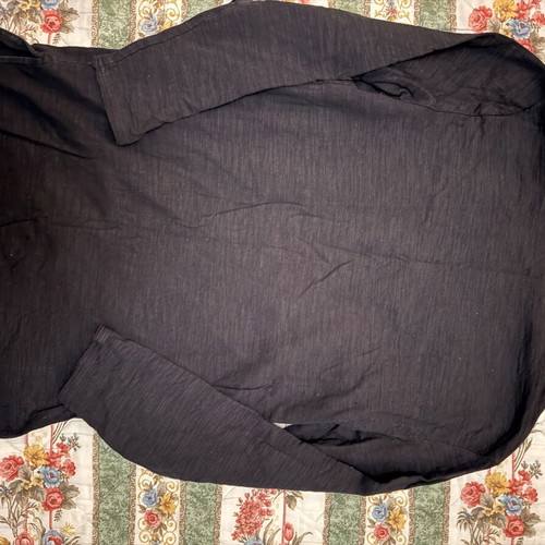Zara Man black long sleeve top XL