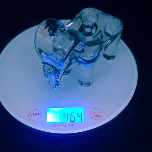 Kosta Boda Jylbock crystal candlesticks pair by Bertil Vallien new