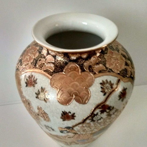 Satsuma vase used, height 27cm