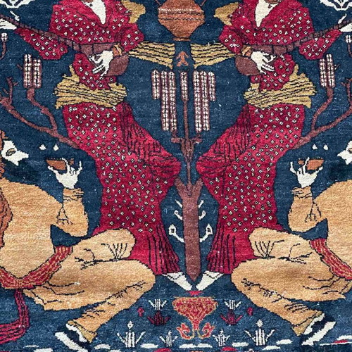 Kabul silk handmade rug new, rare collectible museum-quality silk