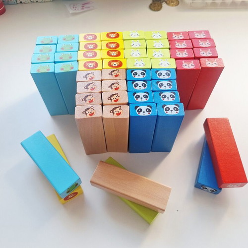 Tooky Toy stacking and balance game animals like new