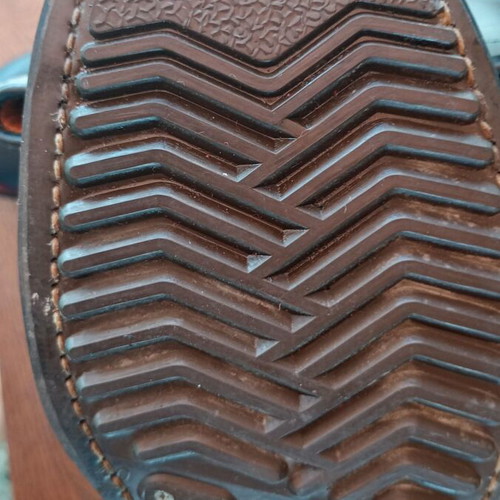 Vintage German boots leather new, model 1963 by Hess AG
