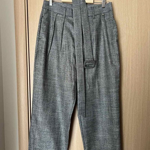 Attrattivo gray checkered cropped pants like new, size XL