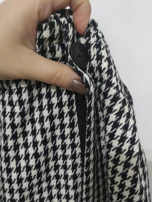 Stradivarius pants like new, black and white, size S