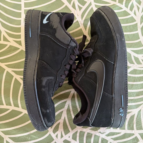 Nike Air Force 1 '07 low-top sneakers size 42 used black with blue details