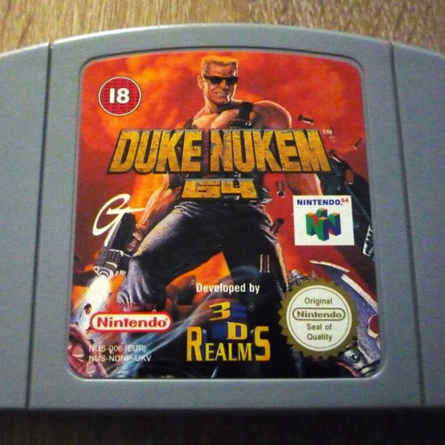 Duke Nukem Nintendo 64 game used, action shooting