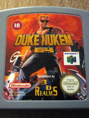 Duke Nukem Nintendo 64 game used, action shooting