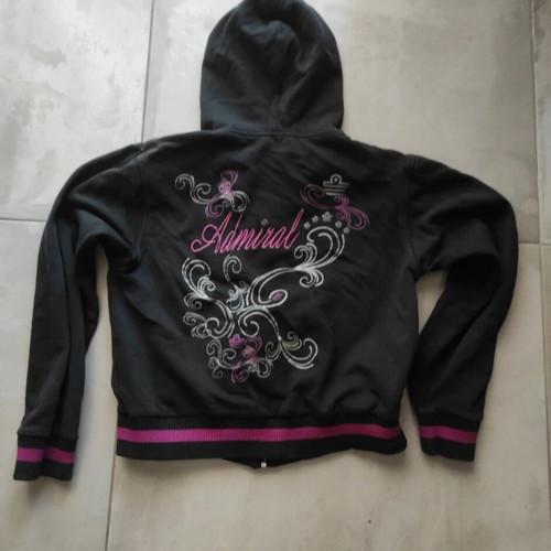 Admiral crop jacket used with back design black size L