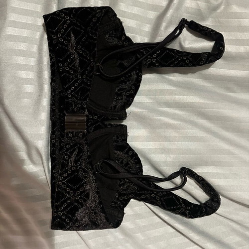 Vassia Kostara velvet top like new, size S, black