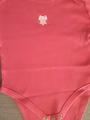 Mothercare Βρεφικό φορμάκι ροζ 100% cotton μεταχειρισμένο, 12-18 μηνών