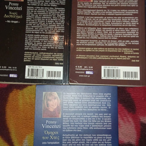 Penny Vincenzi trilogy novels like new