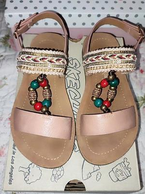 Modern kids sandals size 29 like new, beige brown